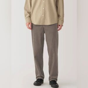 Muji Men's Corduroy Pants in Gray